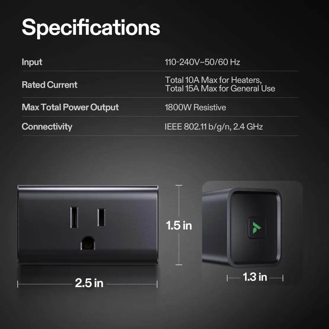 Vivosun GrowHub A10 Controller, Smart Plug, 15A 1800W, Remote Control, Compatible with Vivosun App for Grow Tent