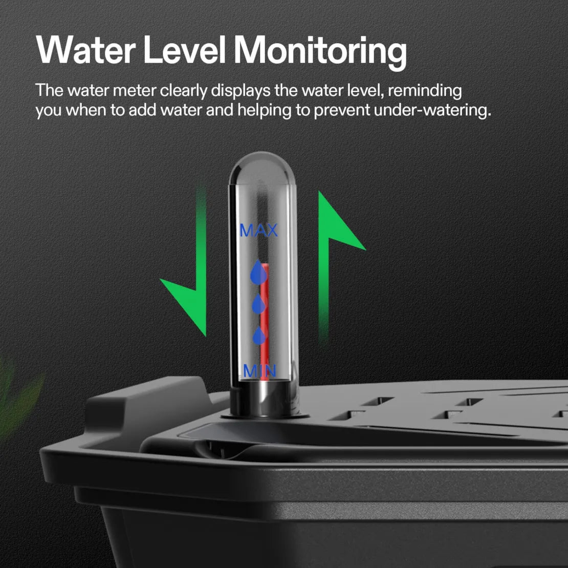 Vivosun FlexFeed Self-Watering Fabric Pot Base, Auto-Irrigation Water Delivery System with Reservoir Meter, 4-Pack