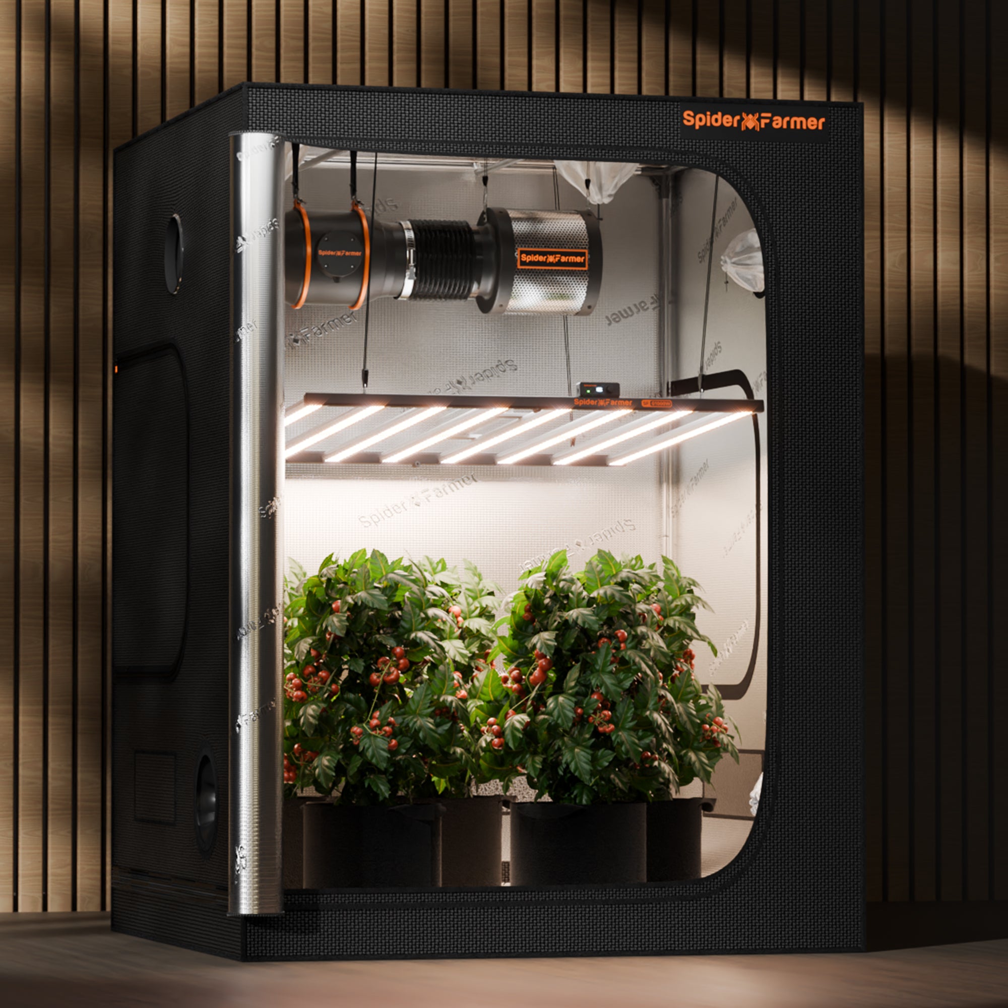 Spider Farmer G1000 1000 Watt WiFi & Bluetooth App-Controlled Dimmable Cost effective Full Spectrum High Yield Commercial LED Grow Light for 5X5 Grow Tent