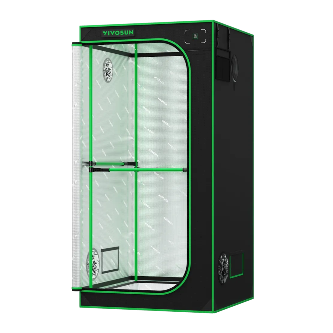Vivosun Grow Tent Pro 3x3 P336, 2-4 Plants Use, Large Front Window