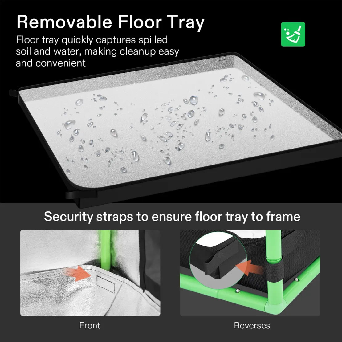 Vivosun Floor Tray for 2x4 Tent, 1 pc