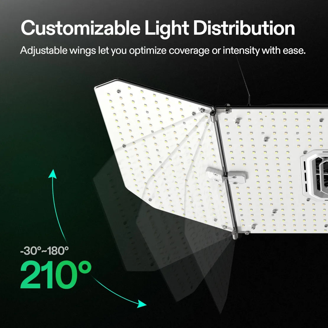 Vivosun AeroLight Wing AW200SE Full Spectrum LED Grow Light 200W, with Integrated Circulation Fan, Compatible with APP, 4 x 2 Ft. Coverage