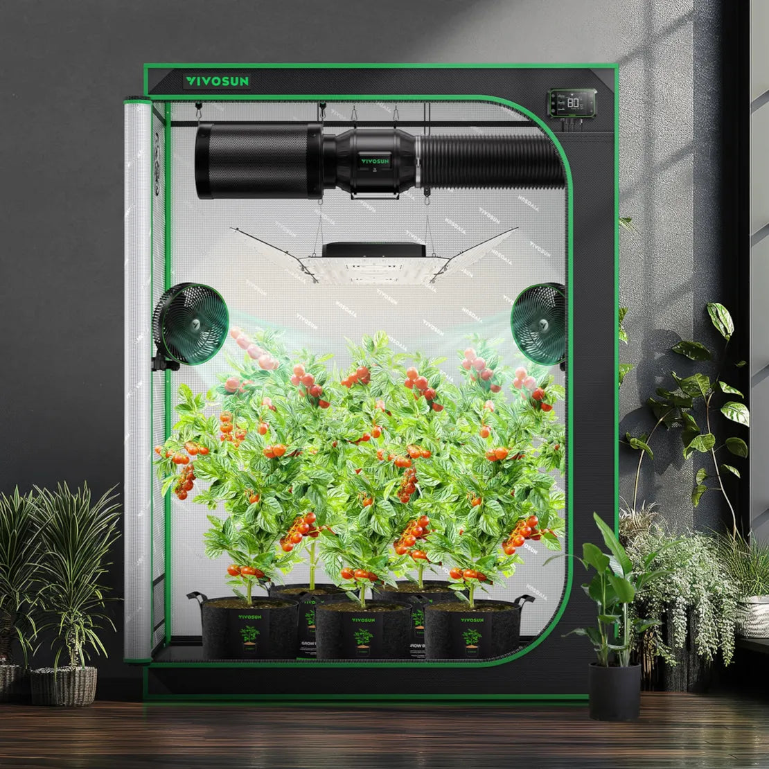 Vivosun Grow Tent 2x5 S538, 4-6 Plants Use, 600D Light-proof Oxford