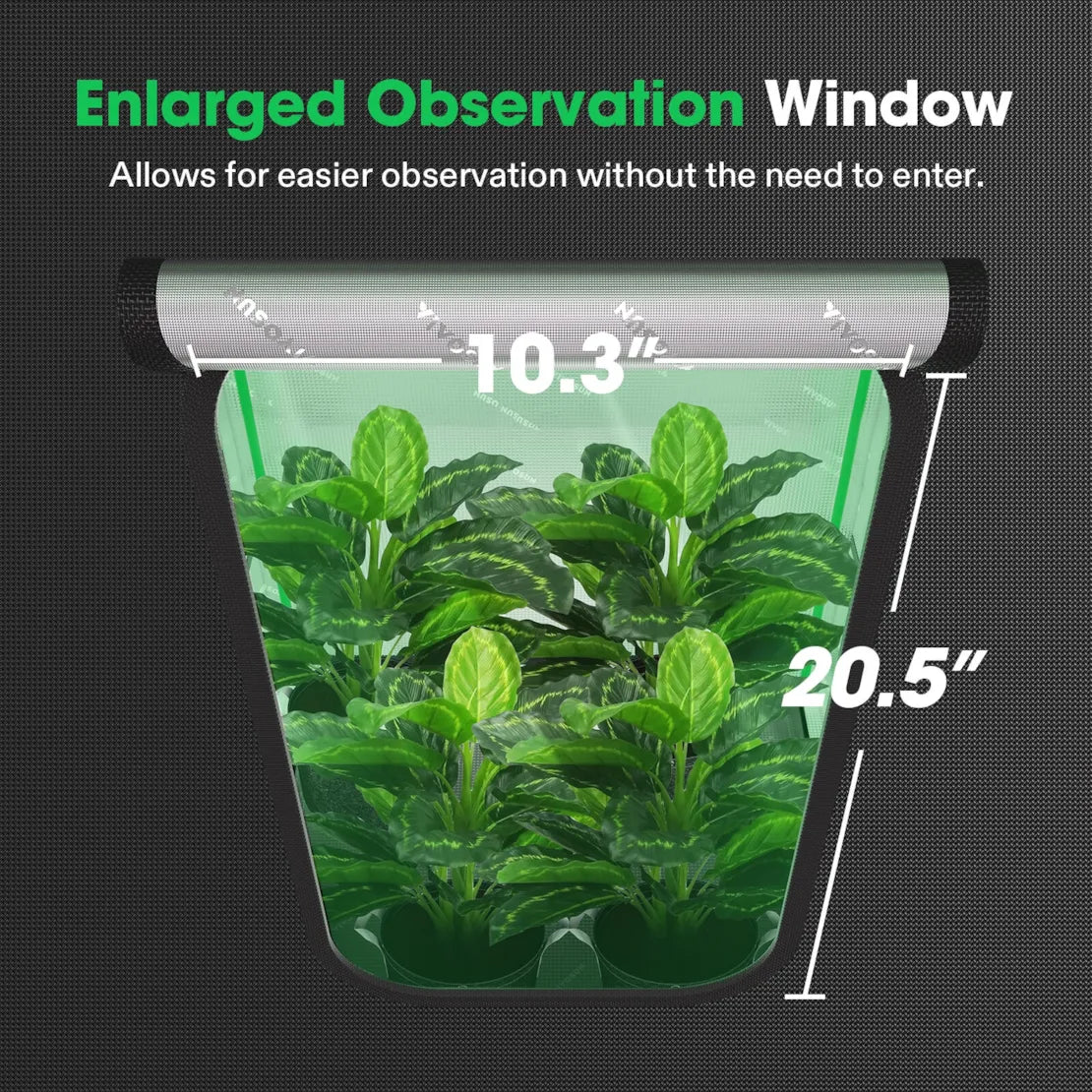 Vivosun Grow Tent Pro 2x2 P224, 1-2 Plants Use, Large Front Window