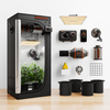 Spider Farmer® 2’x2′ Complete Grow Tent Kit丨SF1000 Full Spectrum LED Grow Light丨6” Clip Fan丨4” Ventilation System with GGS Controller | Free Sprayer