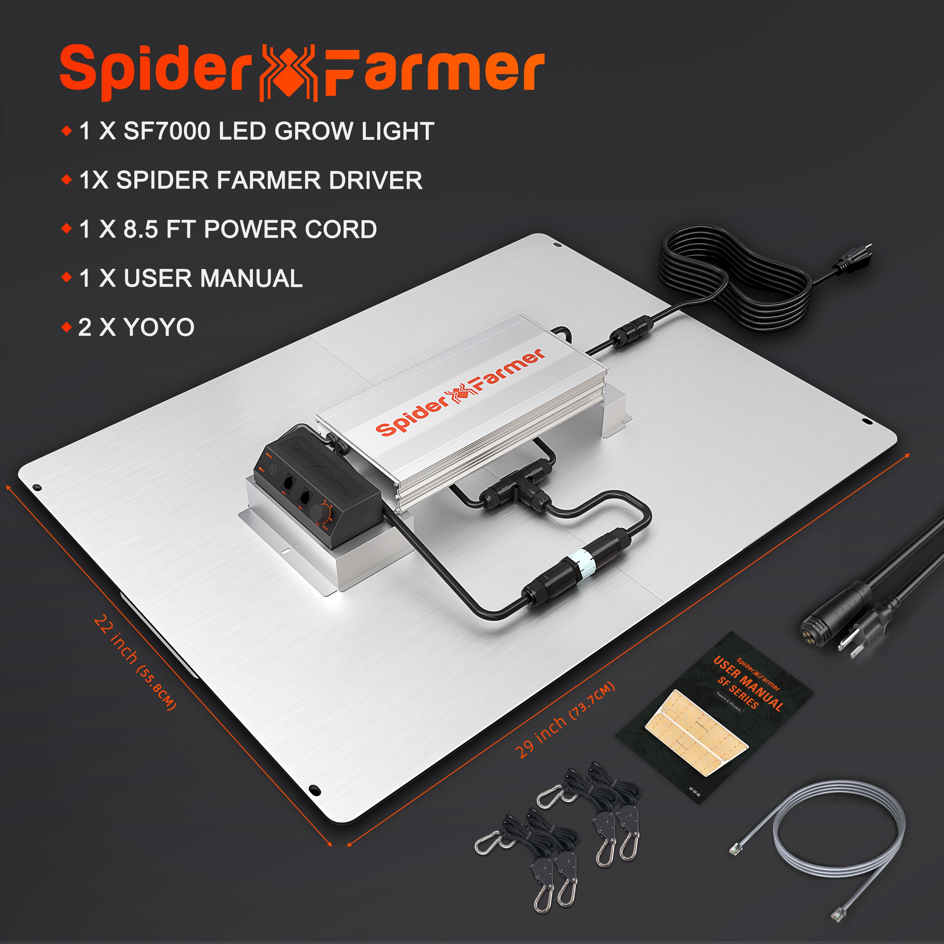 Spider Farmer® SF7000 650W LED Grow Light