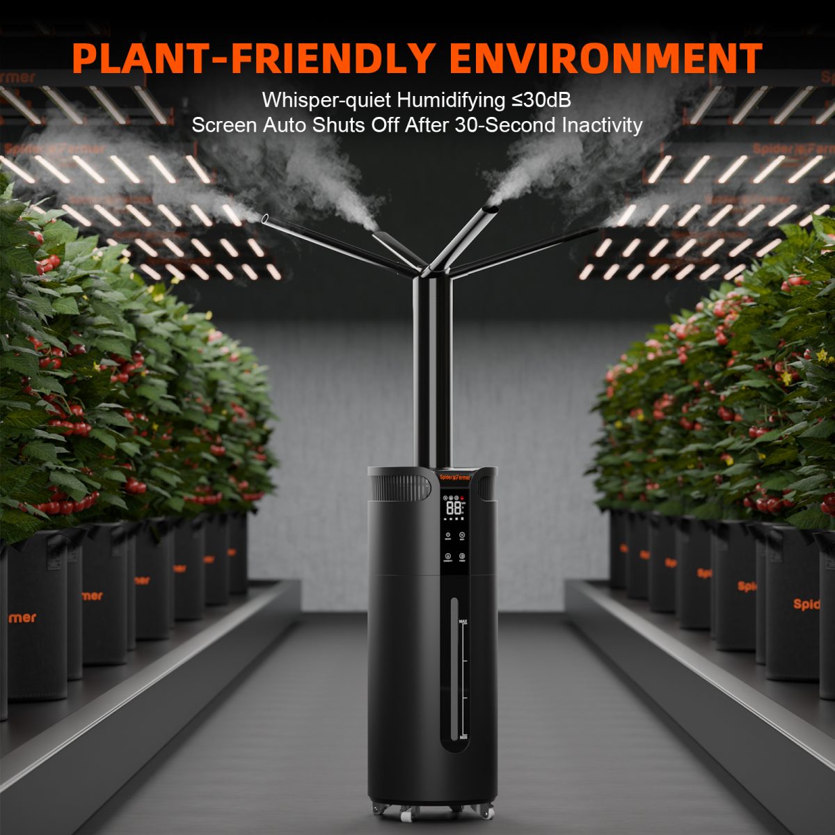 Spider Farmer® 16L Cool Mist Humidifier Ultrasonic with Temperature & Humidity Probe for Plants Indoor Grow Tent
