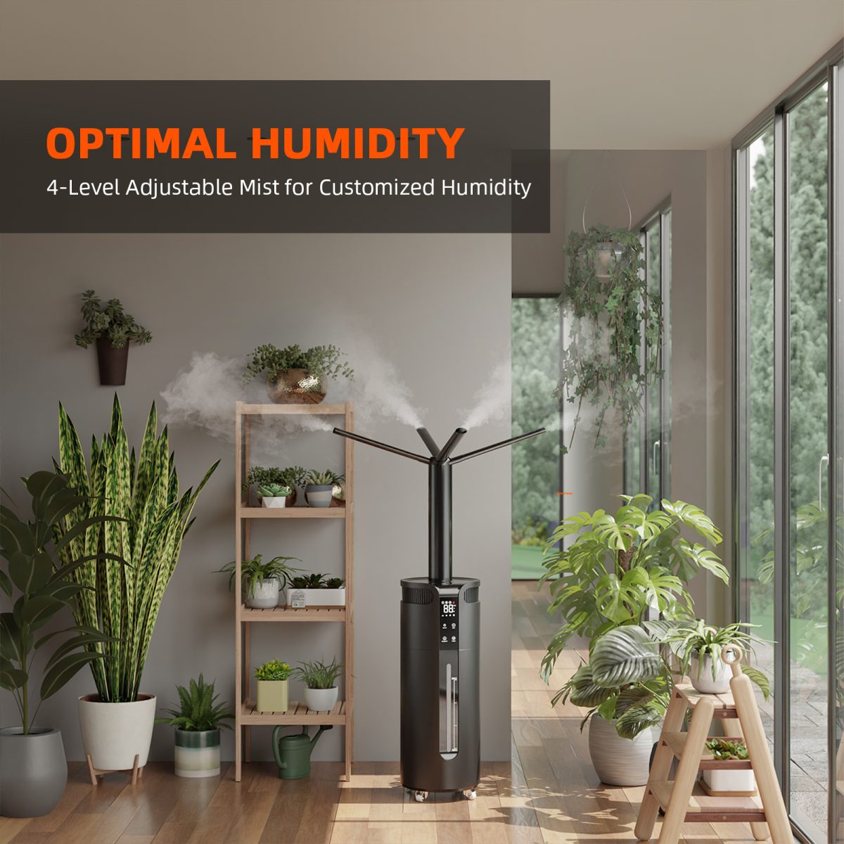 Spider Farmer® 16L Cool Mist Humidifier Ultrasonic with Temperature & Humidity Probe for Plants Indoor Grow Tent