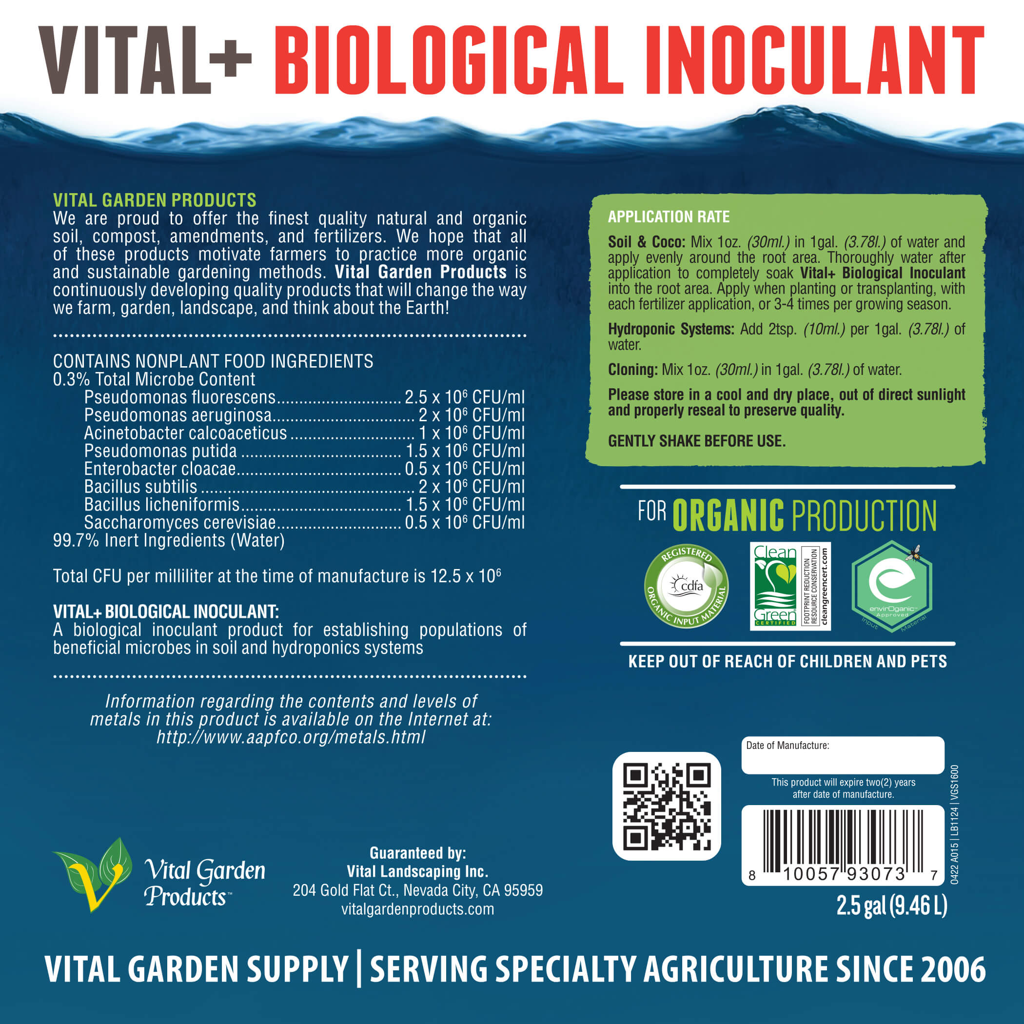 Vital Plus Biological Inoculant