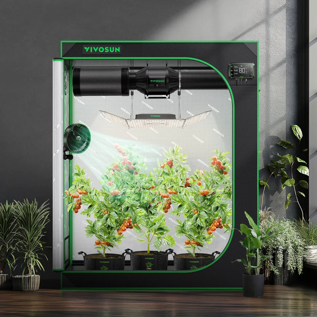 Vivosun Grow Tent 2x4 S425, 2-4 Plants Use, 600D Light-proof Oxford