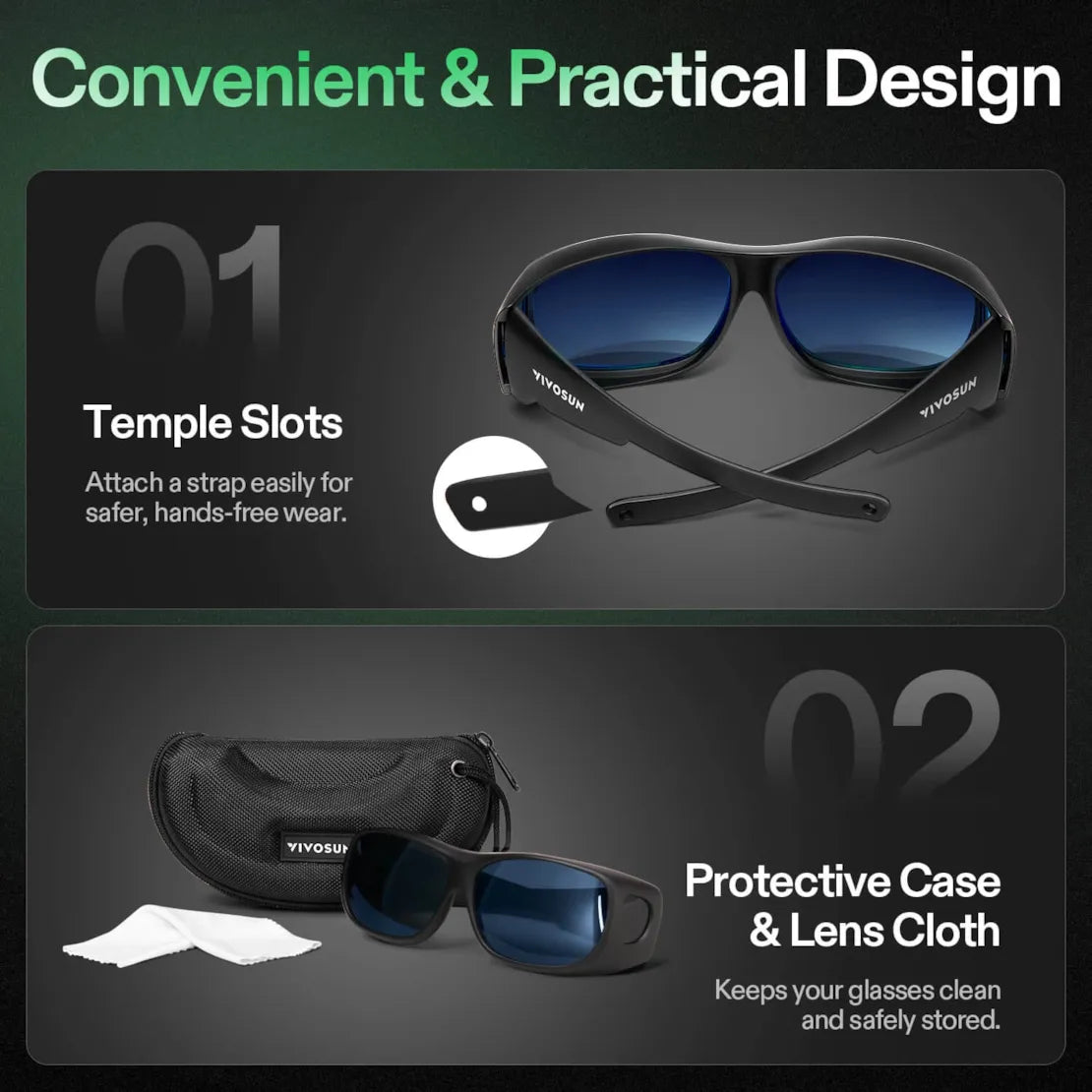 Vivosun Grow Room Glasses, Anti-UV Glasses for Visual Eye Protection, 1pcs