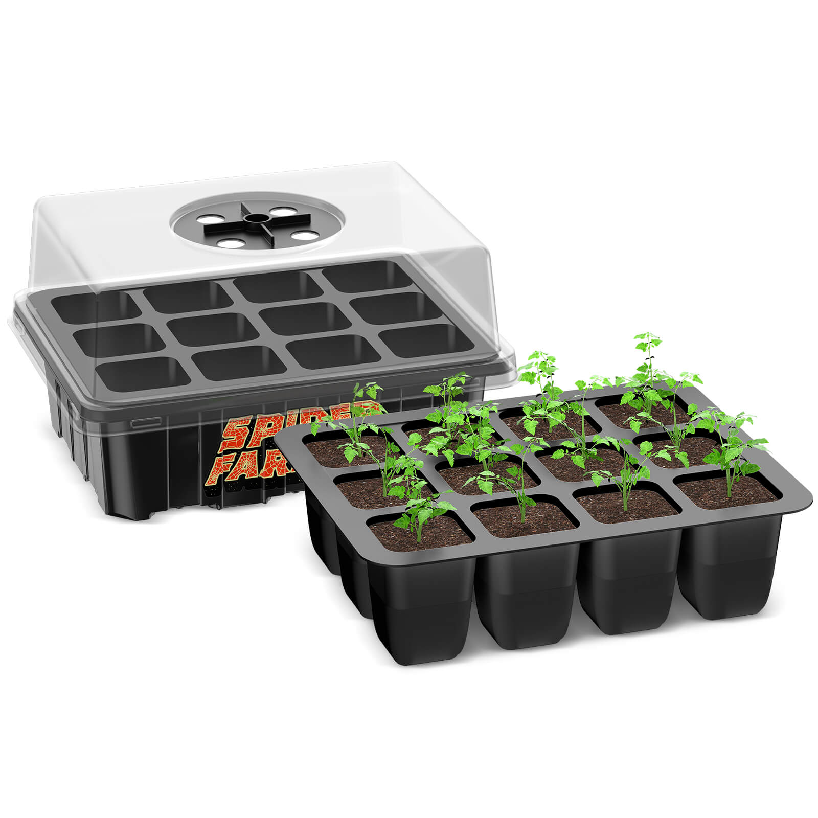 Back In Order丨4 Pack Spider Farmer® Seed Starter Trays Germination Tray - Green Thumb Depot