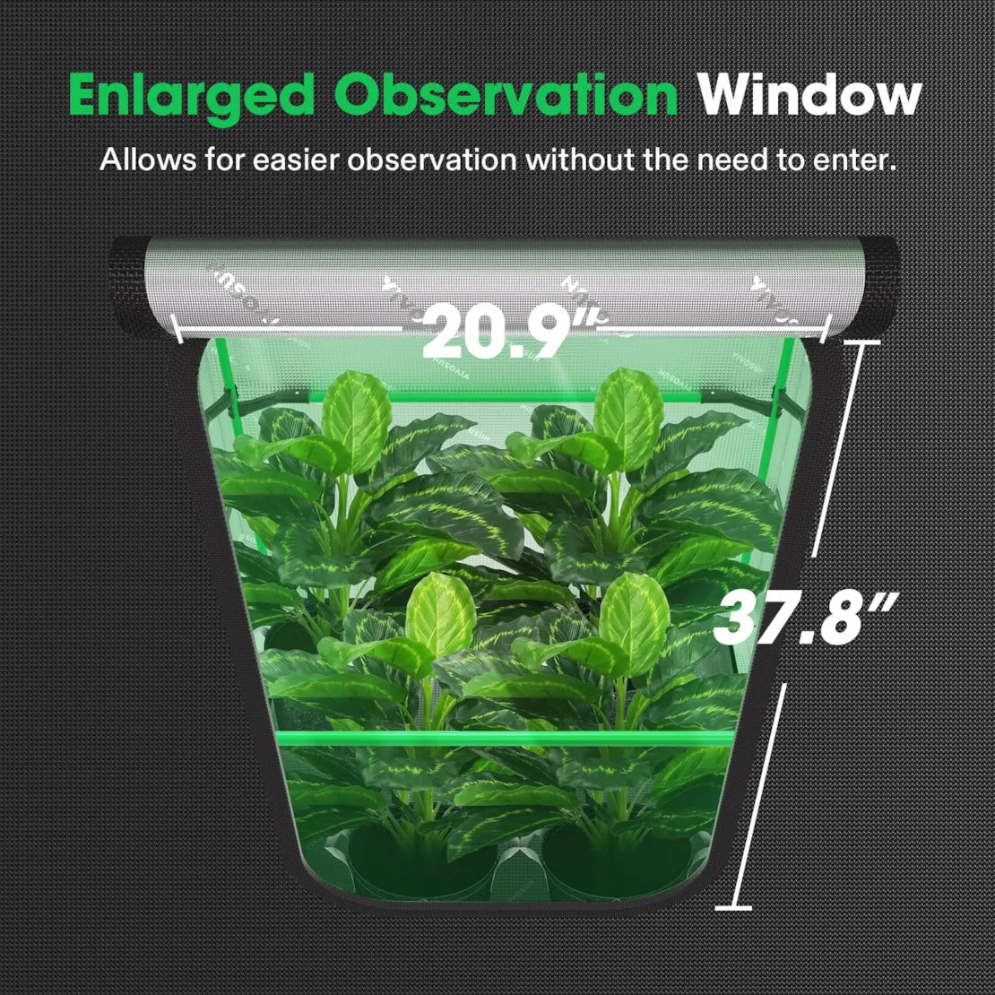 Vivosun Grow Tent Pro 4x4 P448, 4-8 Plants Use, Large Front Window
