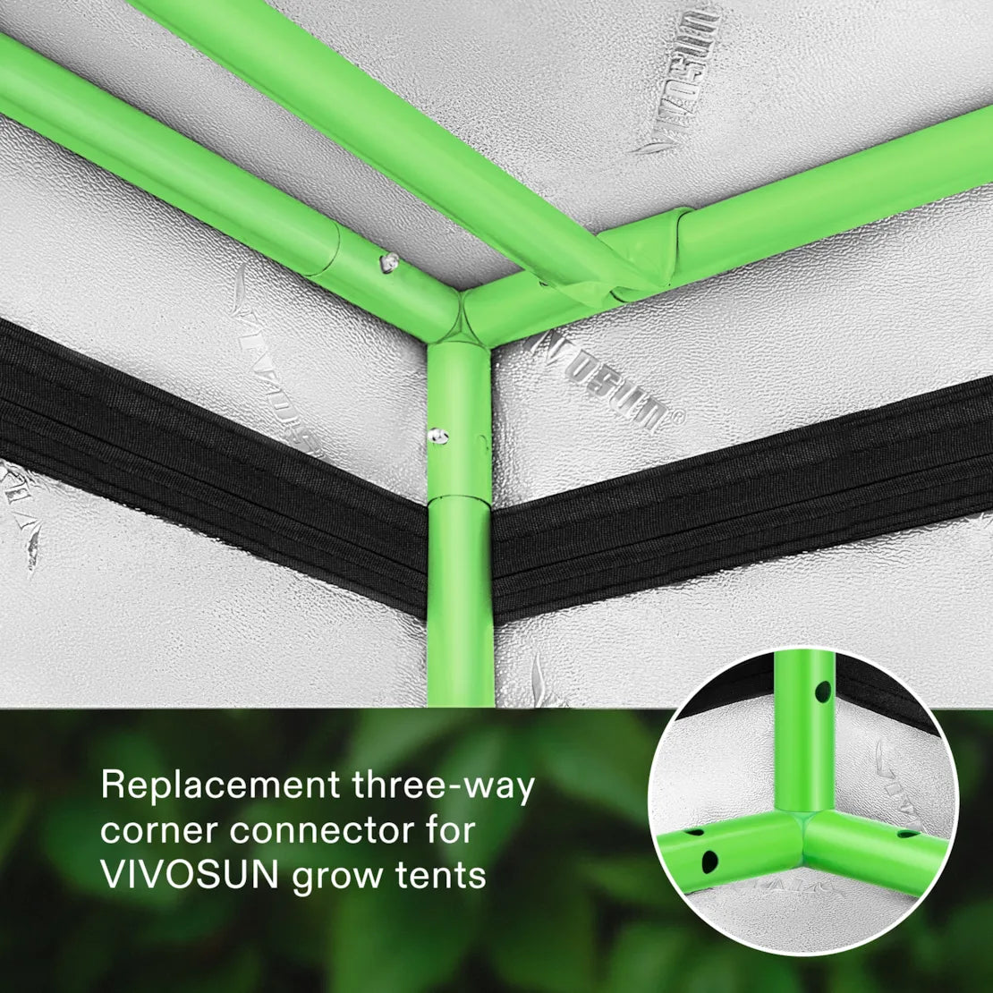 Vivosun 16mm Grow Tent Corner Only for Vivosun Grow Tents, 2 Pieces