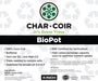 Char Coir Coco Coir BioPot, 4 inch, case of 128 - Green Thumb Depot