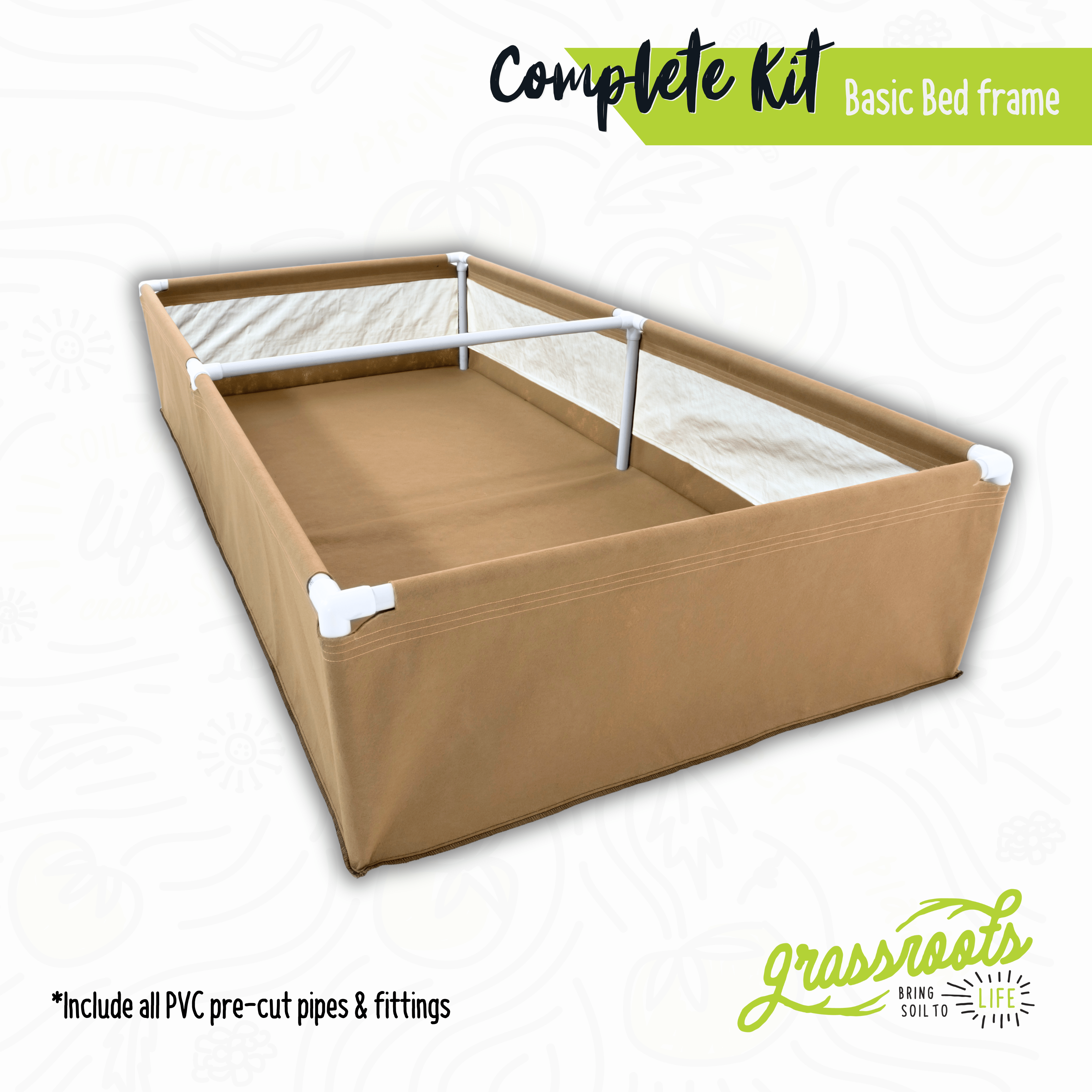 Complete Kit Living Soil Fabric Bed - Green Thumb Depot