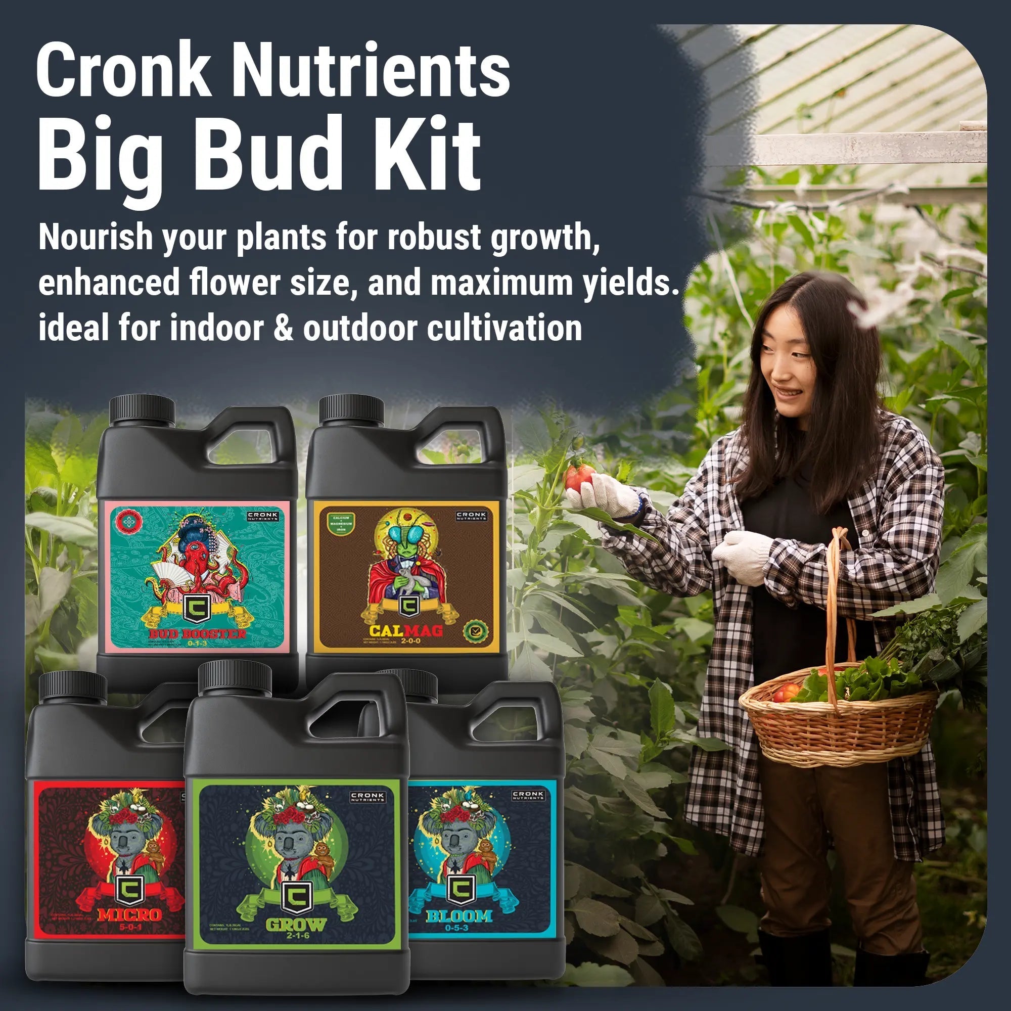 Cronk Nutrients Big Bud Kit Complete Plant Nutrient Solution - Green Thumb Depot