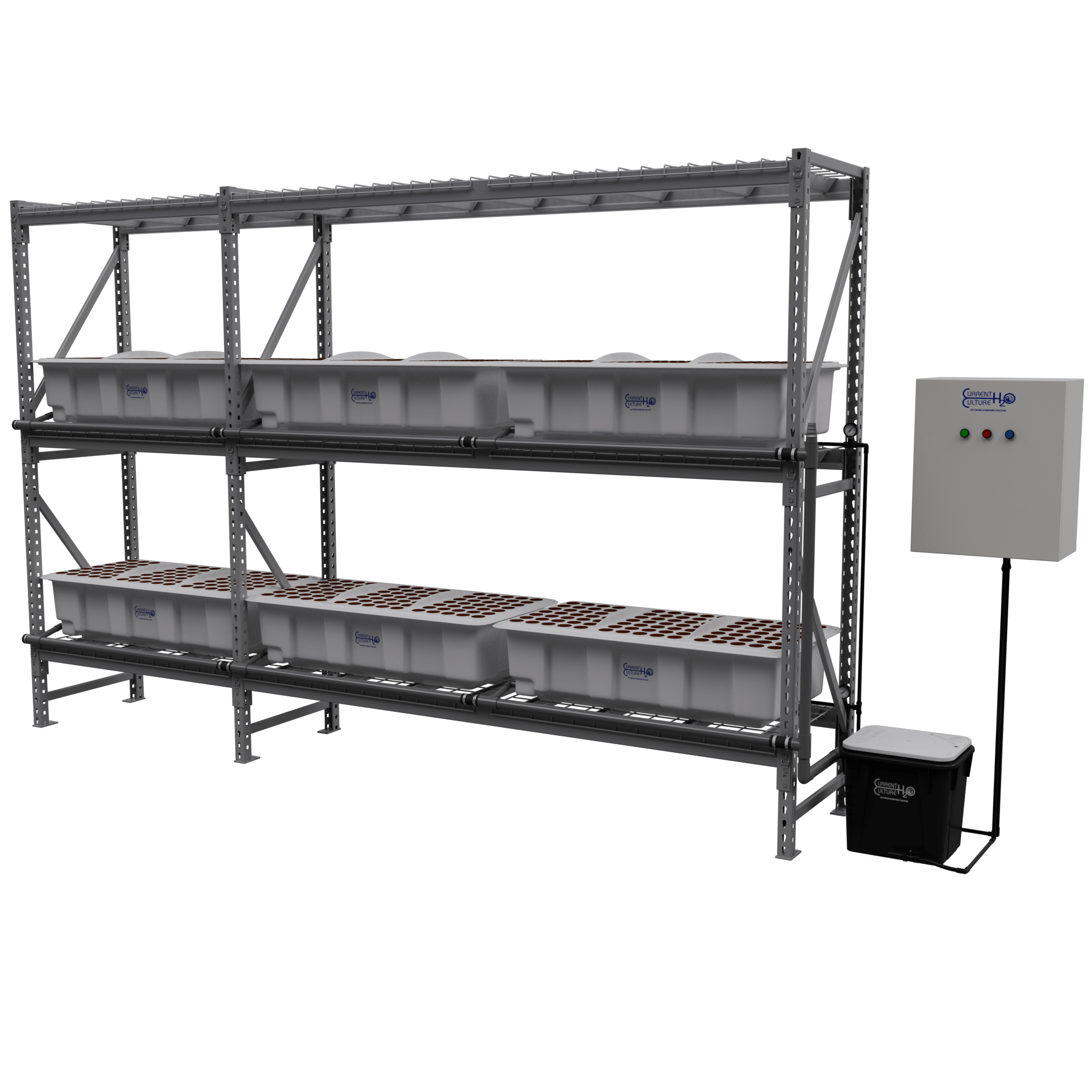 Current Culture High Pressure Aeroponic Propagation Systems (HPA) - Medialess Hydroponic Systems (With Rack) - Green Thumb Depot
