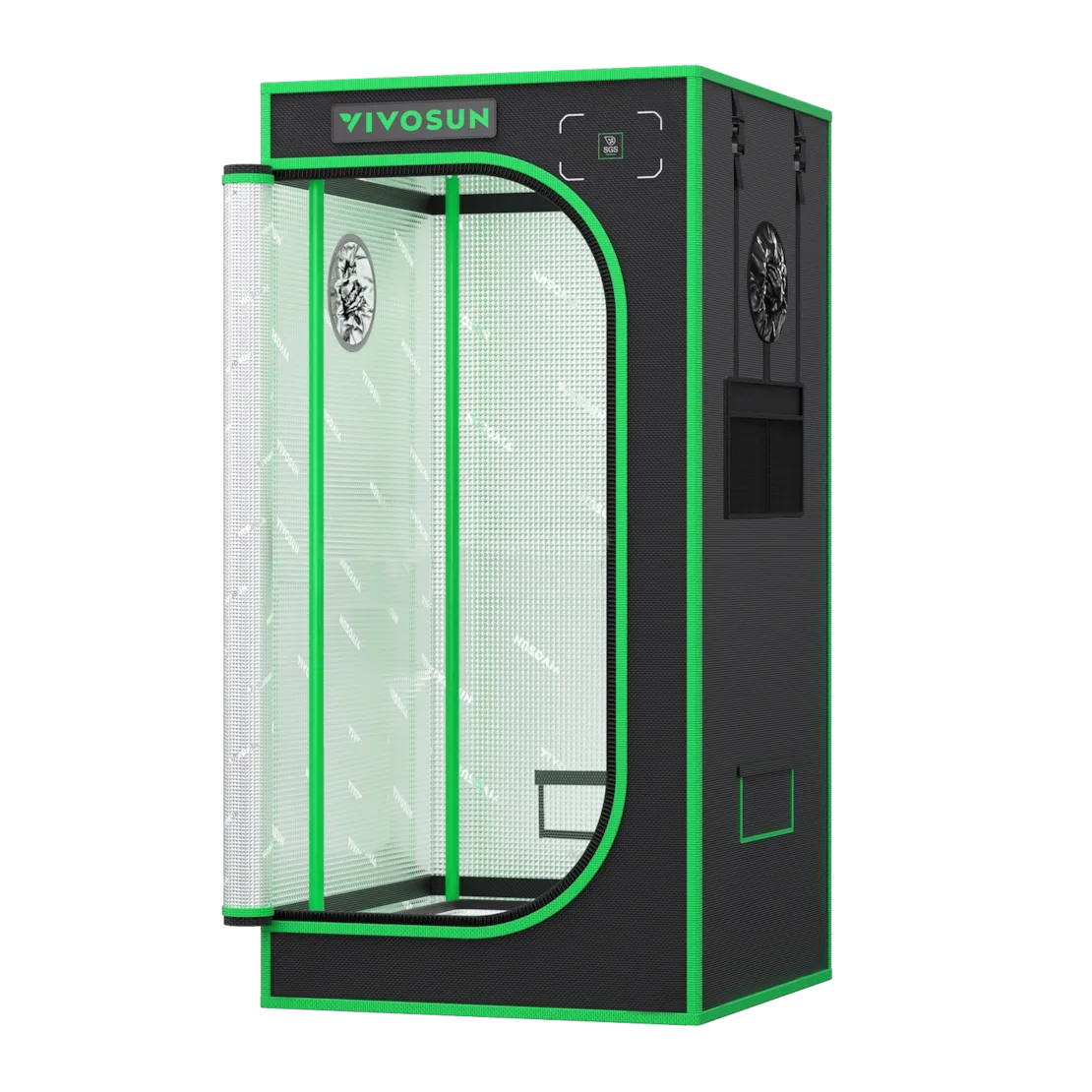Vivosun Grow Tent Pro 2x2 P224, 1-2 Plants Use, Large Front Window