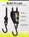 Elufah 1/4" Ratchet Tie Down Straps, 4 - Pack & 12FT Adjustable Rope Hangers - Green Thumb Depot