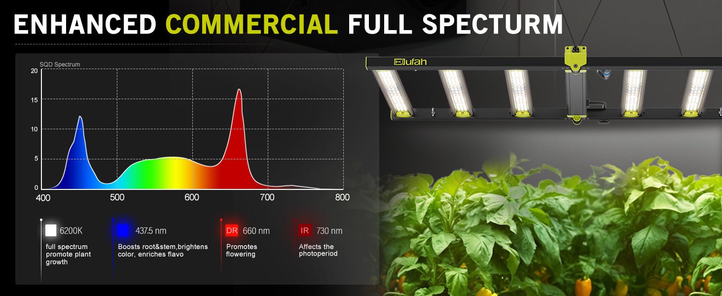Elufah NHI3200 - 24 320 Watt LED Grow Light 2x4 Commercial - Green Thumb Depot
