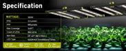 Elufah NHI3200 - 33 320 Watt LED Grow Light 3x3 Commercial Full Spectrum - Green Thumb Depot