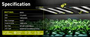 Elufah NHI6500 650 Watt LED Grow Light 4x4 Commercial - Green Thumb Depot