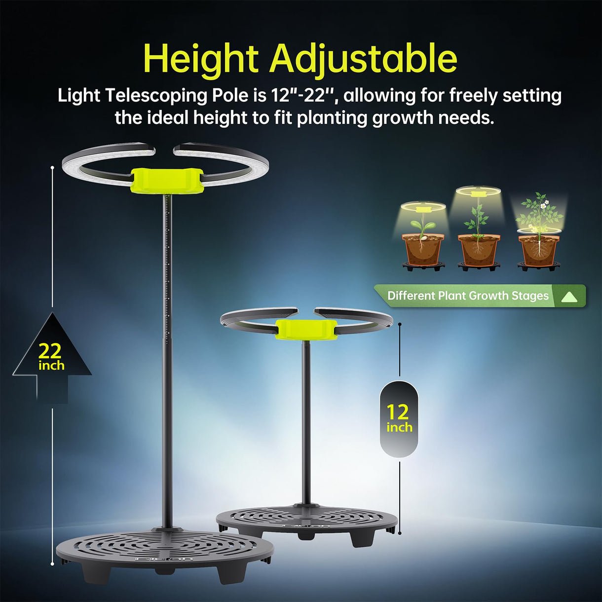 Elufah Saturn240 24 Watt Under Canopy LED Grow Light | 1 Ring Light - Green Thumb Depot