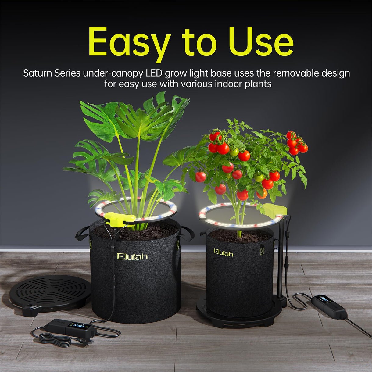 Elufah Saturn960 96 Watt Under Canopy LED Grow Light | 4 Ring Lights - Green Thumb Depot