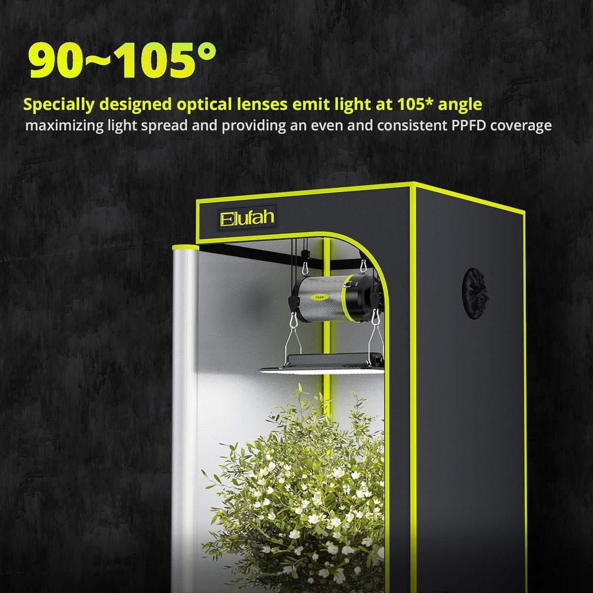 Elufah UAP1500 150 Watt LED Grow Light 2x2 3x3 ft - Green Thumb Depot