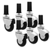 Fast Fit Heavy Duty Caster Wheels - 6 pc - Green Thumb Depot