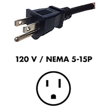 Fluence AC Extension Cable 6ft – NEMA 5 - 15P Plug to M19 Push - Lock Connector - Green Thumb Depot