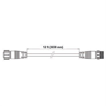 Fluence DC Light Bar Extender 12ft – M16 Threaded to M16 Threaded Connector
