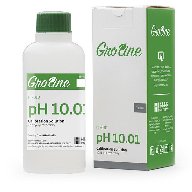 GroLine pH 10.01 Calibration Buffer (120 mL) - Green Thumb Depot