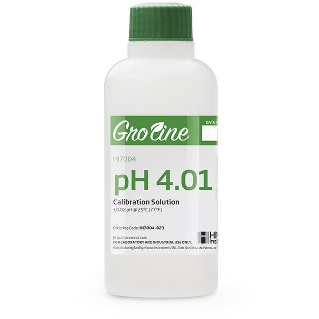 GroLine pH 4.01 Calibration Buffer (120 mL) - Green Thumb Depot