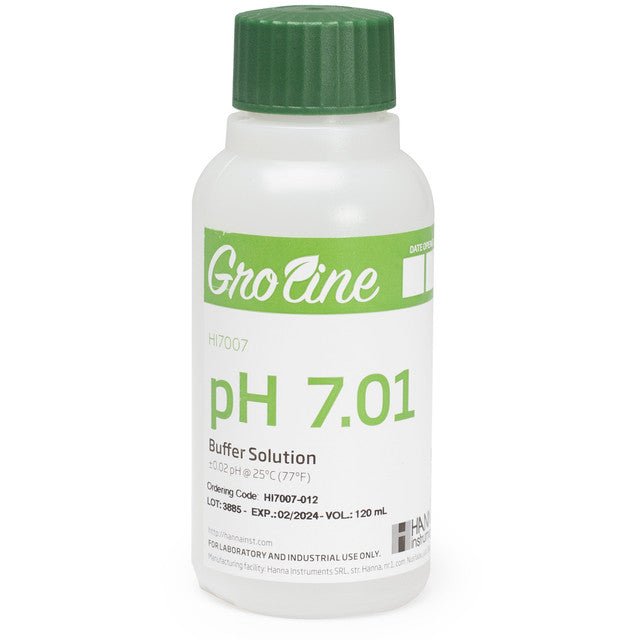 GroLine pH 7.01 Calibration Buffer (120 mL) - Green Thumb Depot