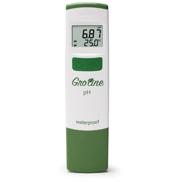 GroLine Waterproof Hydroponic pH Tester - Green Thumb Depot