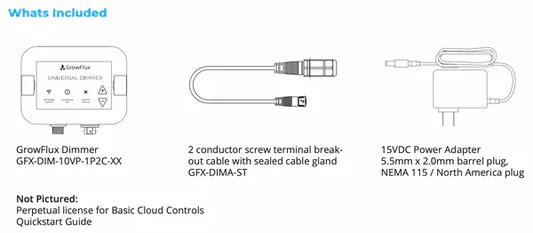 Grow Flux Chroma Dimmer & Cable (RS485) - Green Thumb Depot