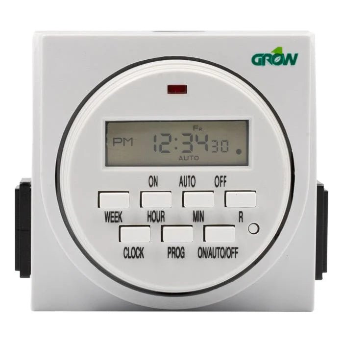 Grow1 120V Dual Outlet Digital Timer - Green Thumb Depot