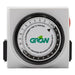 Grow1 120V Dual Outlet Mechanical Timer - Green Thumb Depot