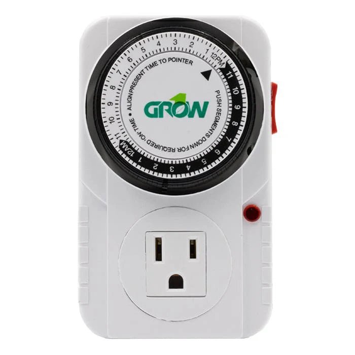 Grow1 120V Single Outlet Mechanical Timer — Green Thumb Depot
