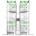 GrowPros Solutions - 3 - Tier Rolling Rack - Green Thumb Depot