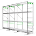 GrowPros Solutions - 3 - Tier Rolling Rack - Green Thumb Depot