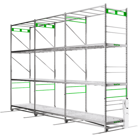 GrowPros Solutions 3-Tier Rolling Rack