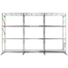 GrowPros Solutions - 3 - Tier Rolling Rack - Green Thumb Depot