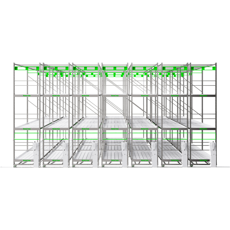GrowPros Solutions - 3 - Tier Rolling Rack - Green Thumb Depot