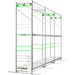 GrowPros Solutions - Double - Tier Rolling Rack - Green Thumb Depot