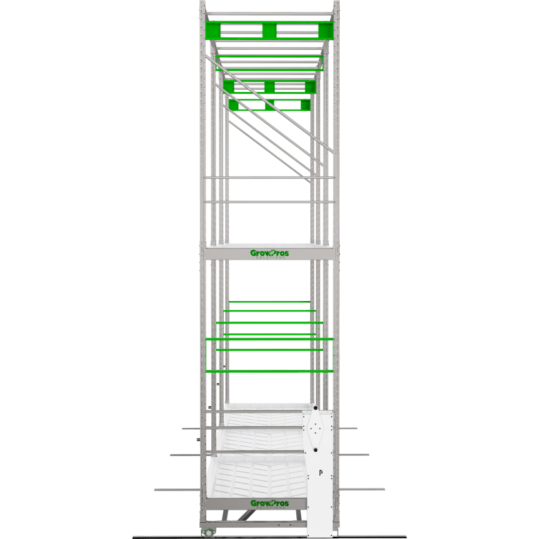 GrowPros Solutions - Double - Tier Rolling Rack - Green Thumb Depot