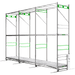 GrowPros Solutions - Double - Tier Rolling Rack - Green Thumb Depot
