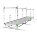 GrowPros Solutions - V - track Rolling Benches - Green Thumb Depot